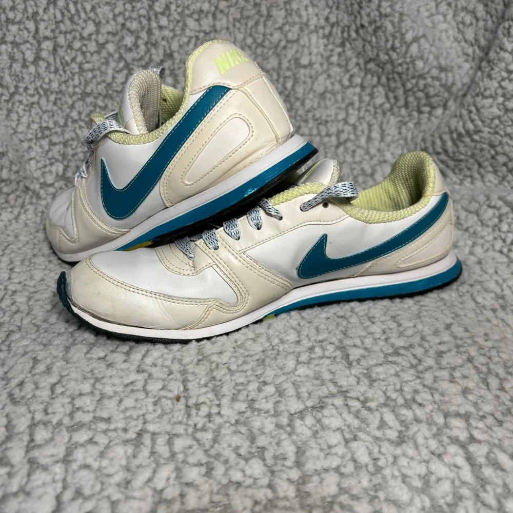 Nike Air Pegasus 83 Womens Sail Mineral Blue Volt Sneakers 414922-143‎